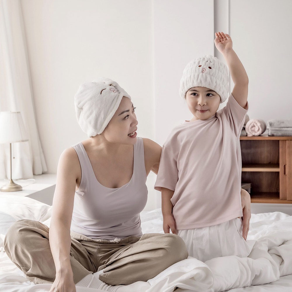 SANSO LIFE 美食系列超細纖維擦頭包巾 小籠包